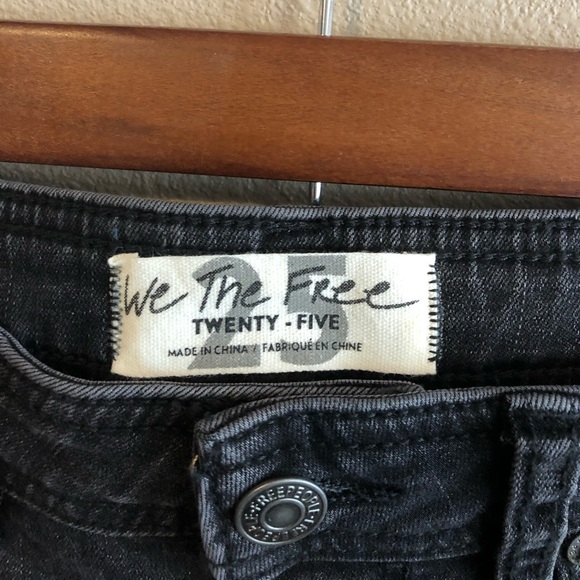 Free People Black Button Fly Flare Pants/Jeans - Picture 4 of 5